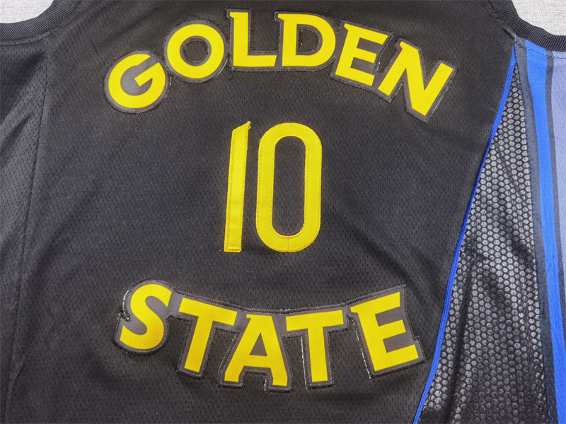 Men's Golden State Warriors Jimmy Butler #10 Black Swingman Jersey1 - Statement Edition