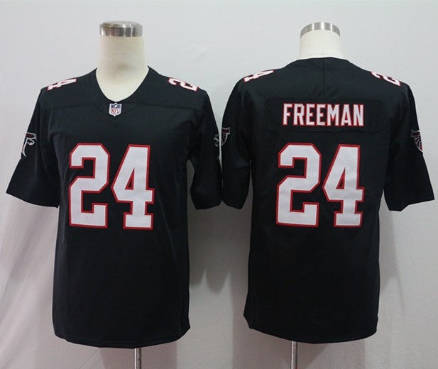 Men's Atlanta Falcons Devonta Freeman #24 Black Game Jersey1