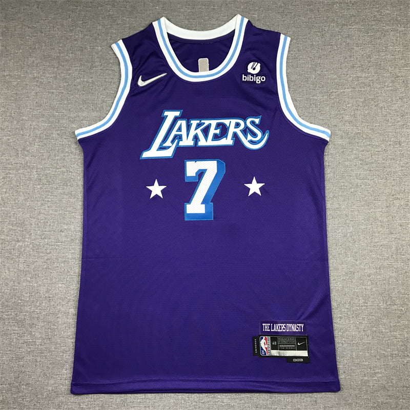 Men's Los Angeles Lakers Carmelo Anthony Purple Swingman Jersey1 - City Edition