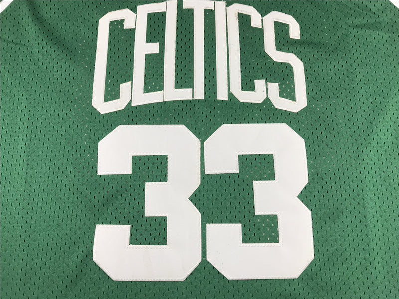Men's Boston Celtics Larry Bird Green 1985-86 Hardwood Classics Swingman Jersey1
