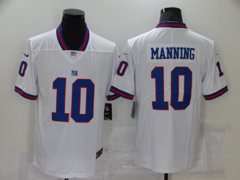 Men's New York Giants Eli Manning #10 White Game Jersey2