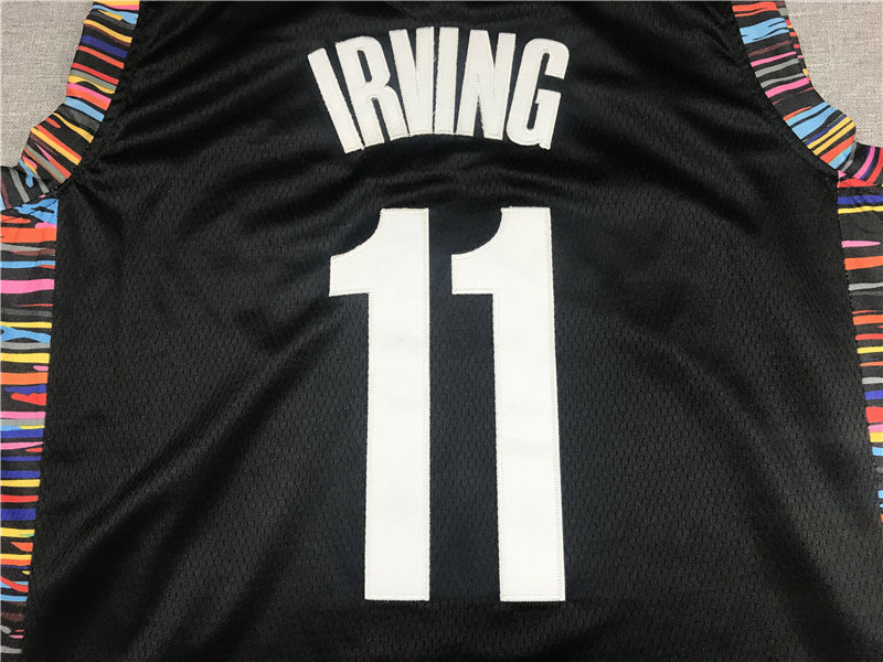 Men's Brooklyn Nets Kyrie Irving #11 Black Swingman Jersey1 - City Edition