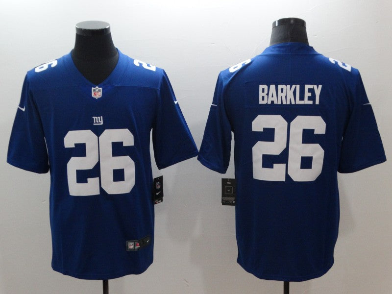 Men's New York Giants #26 Saquon Barkley Jersey1 Blue