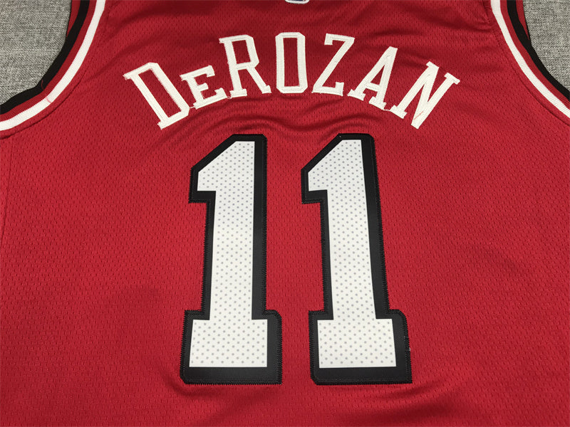 Men's Chicago Bulls DeMar DeRozan #11 Red 2021/22 Swingman Jersey1