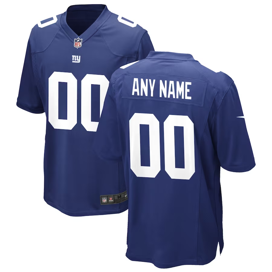 Custom1 New York Giants Royal Game Jersey1