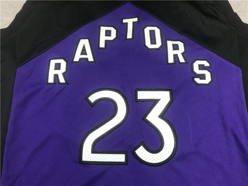 Men's Toronto Raptors Fred VanVleet Black/Purple 2020/21 Swingman Player Jersey1