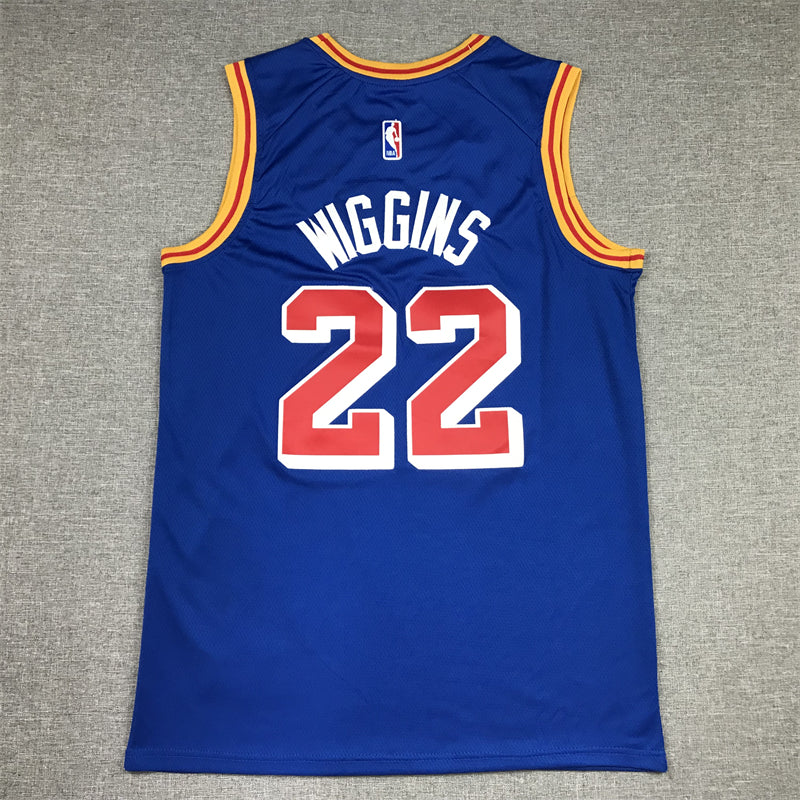 Men's Golden State Warriors Andrew Wiggins #22 Blue Swingman Jersey1