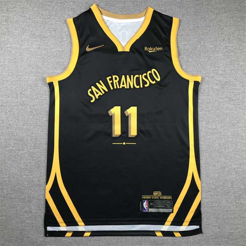 Men's Golden State Warriors Klay Thompson #11 Black 2023/24 Swingman Jersey1 - City Edition