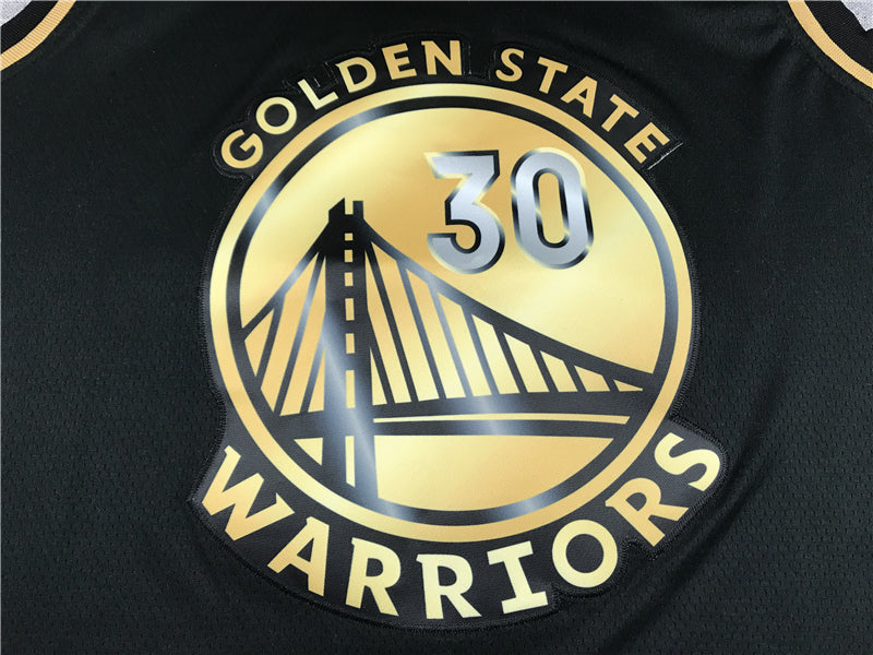 Men's Golden State Warriors Stephen Curry Fanatics Branded Black Swingman Jersey1
