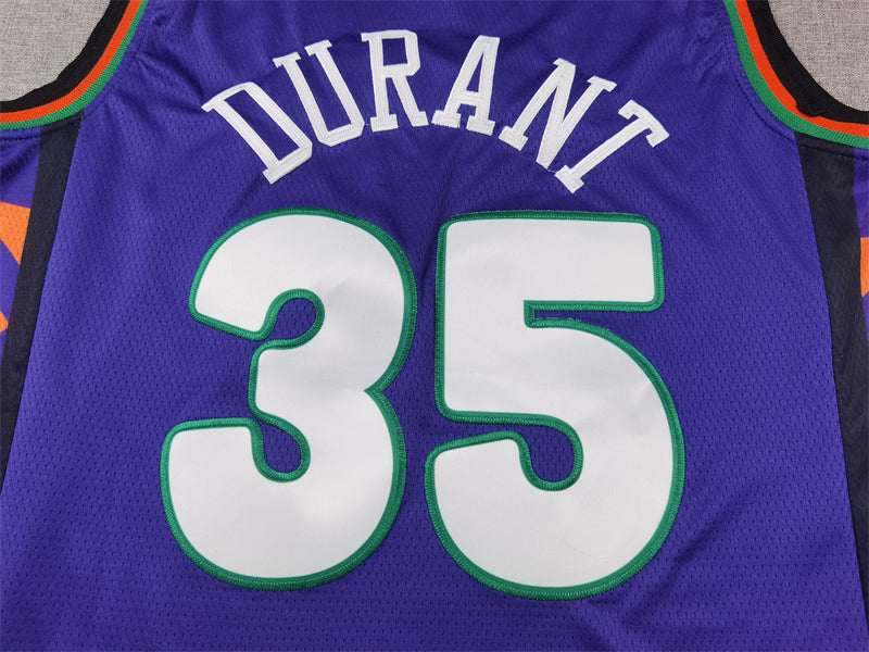 Men's Phoenix Suns Kevin Durant #35 Purple 2024/25 Swingman Player Jersey1 - City Edition