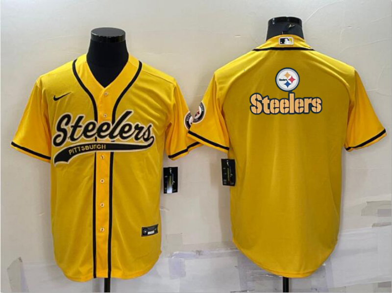 Men's Pittsburgh Steelers Yellow Fashion Jersey1