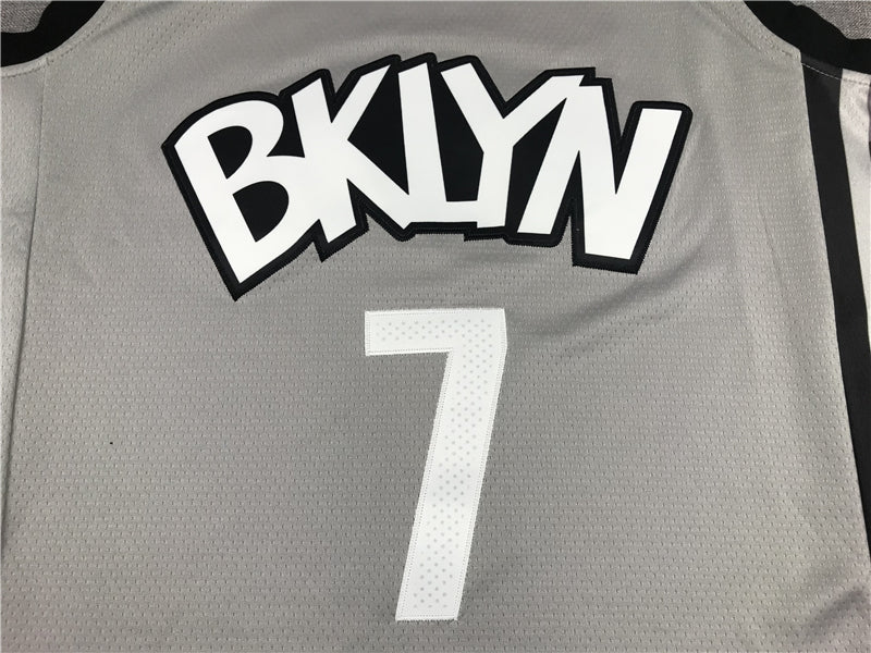 Men's Brooklyn Nets Kevin Durant Gray 2019 Fast Break Player Movement Jersey1