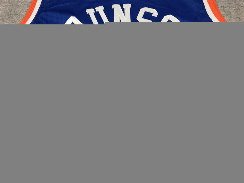 Men's New York Knicks Jalen Brunson #11 Blue Game Jersey - Icon Edition