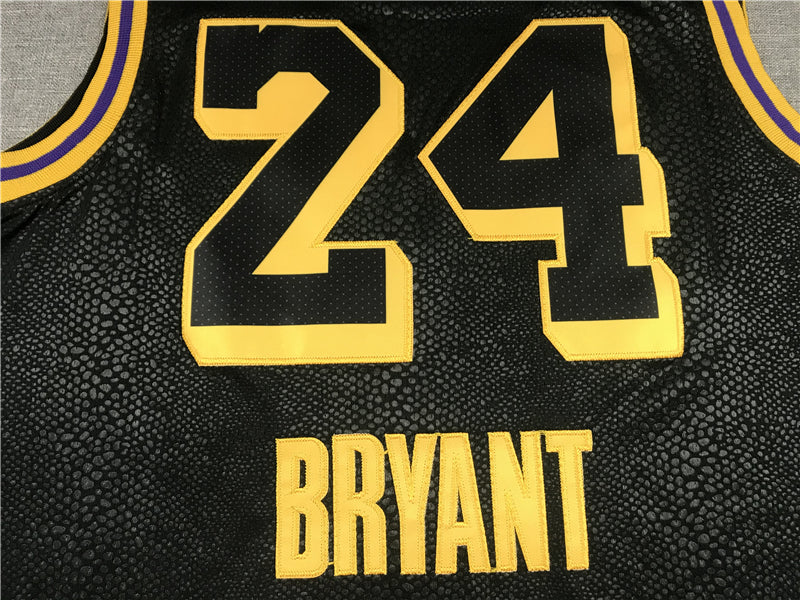 Men's Black mamba Los Angeles Lakers Kobe Bryant #24 Jersey1 peach heart