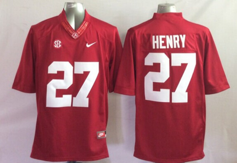 Men's Alabama Crimson Tide Derrick Henry #27 Crimson Player Game Jersey