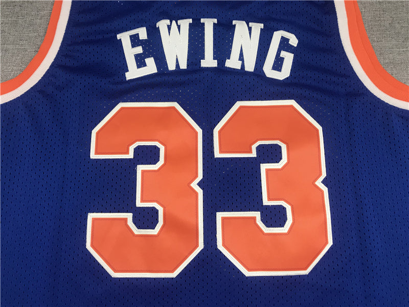 Men's New York Knicks Patrick Ewing 1991-92 Hardwood Classics Player Jersey1