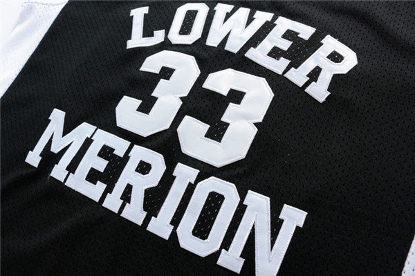 Men's Los Angeles Lakers Kobe Bryant #33 Lower Merion High School Jersey1 Black