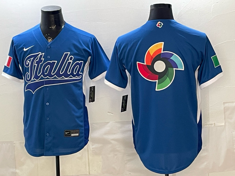 Men's Italy Baseball Royal 2026 World Baseball Classic Player Jersey