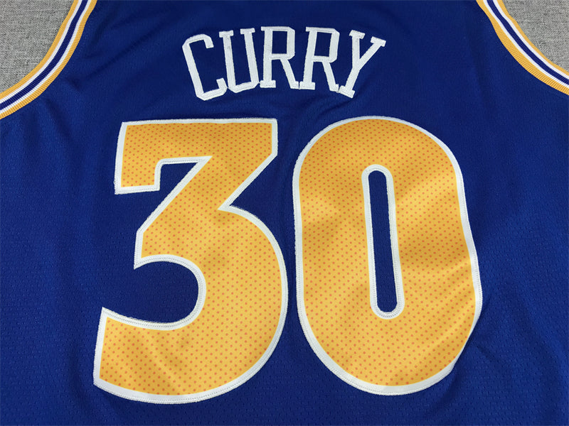 Men's Golden State Warriors Stephen Curry #30 Blue 2022/23 Game Jersey - Classic Edition