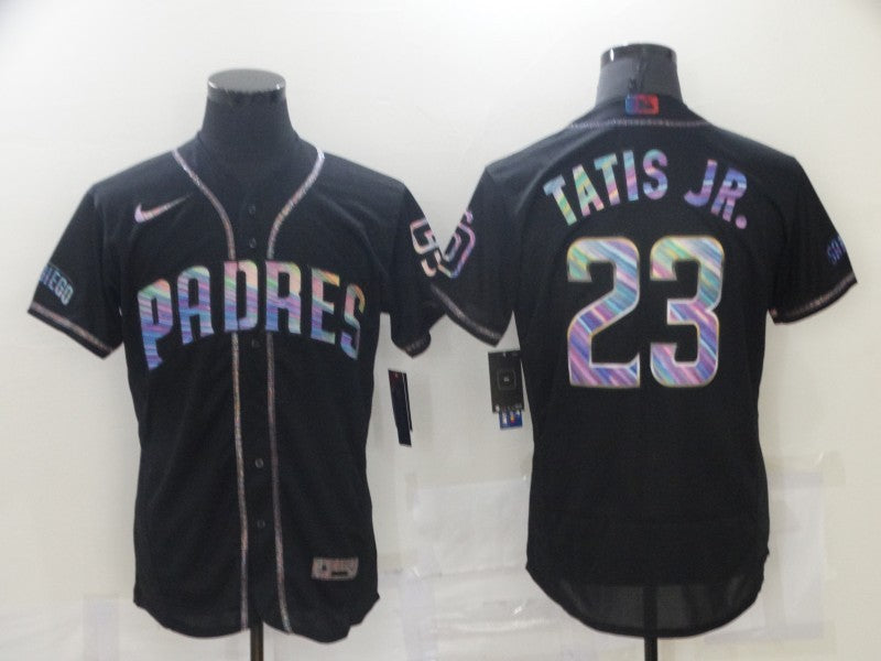 Men's San Diego Padres Fernando Tatis Jr. #23 Black Stitched Jersey1