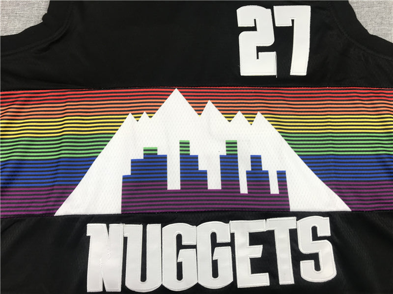 Men's Denver Nuggets Jamal Murray #27 NBA Black Player Jersey1
