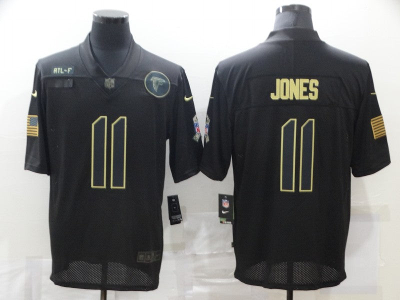 Men's Atlanta Falcons Julio Jones #11 Black Player Game Jersey1