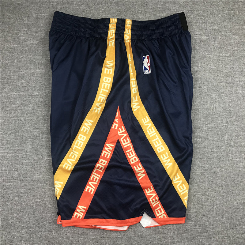 Men's Golden State Warriors Navy City Edition Basketball Shorts1