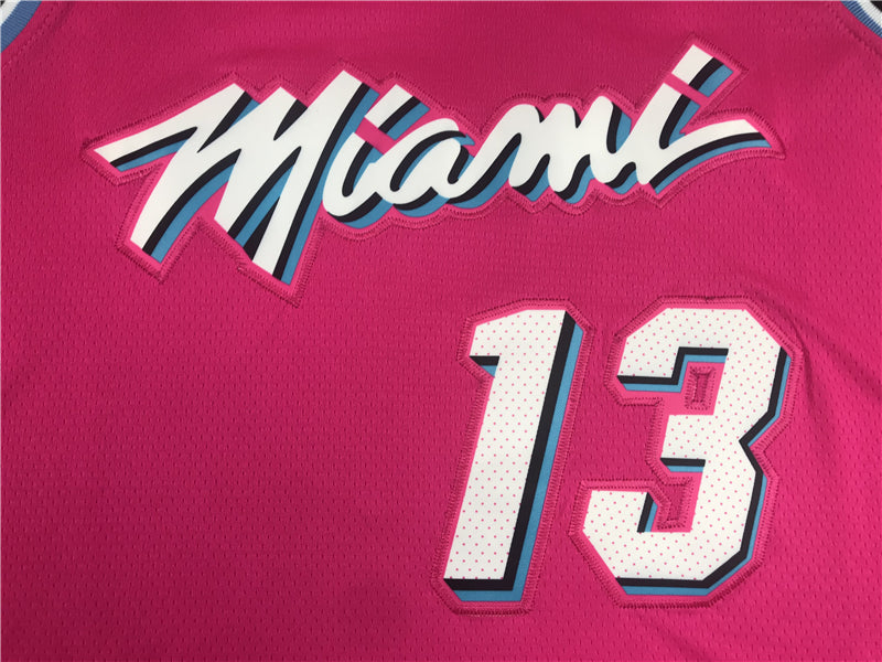 Men's Miami Heat Bam Adebayo #13 Pink Swingman Player Jersey1