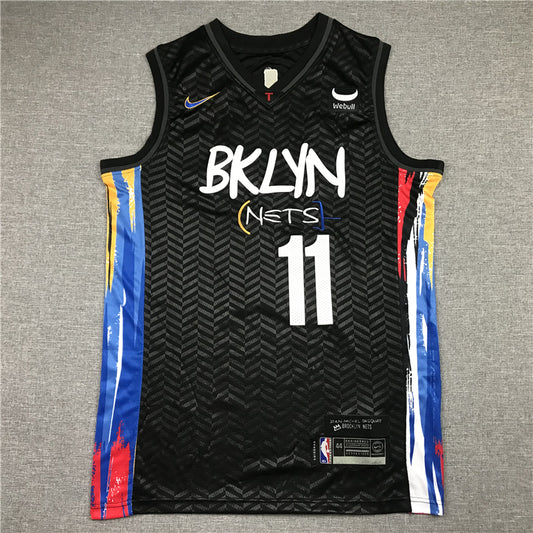 Men's Brooklyn Nets Kyrie Irving Black 2020/21 Swingman Jersey1 - City Edition