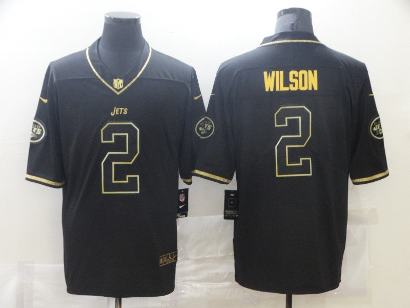 Men's New York Jets Zach Wilson #2 Black Game Jersey1