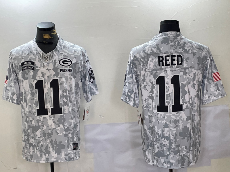 Men's Green Bay Packers Jayden Reed #11 Arctic Camo 2024 Salute to Service Limited Jersey1