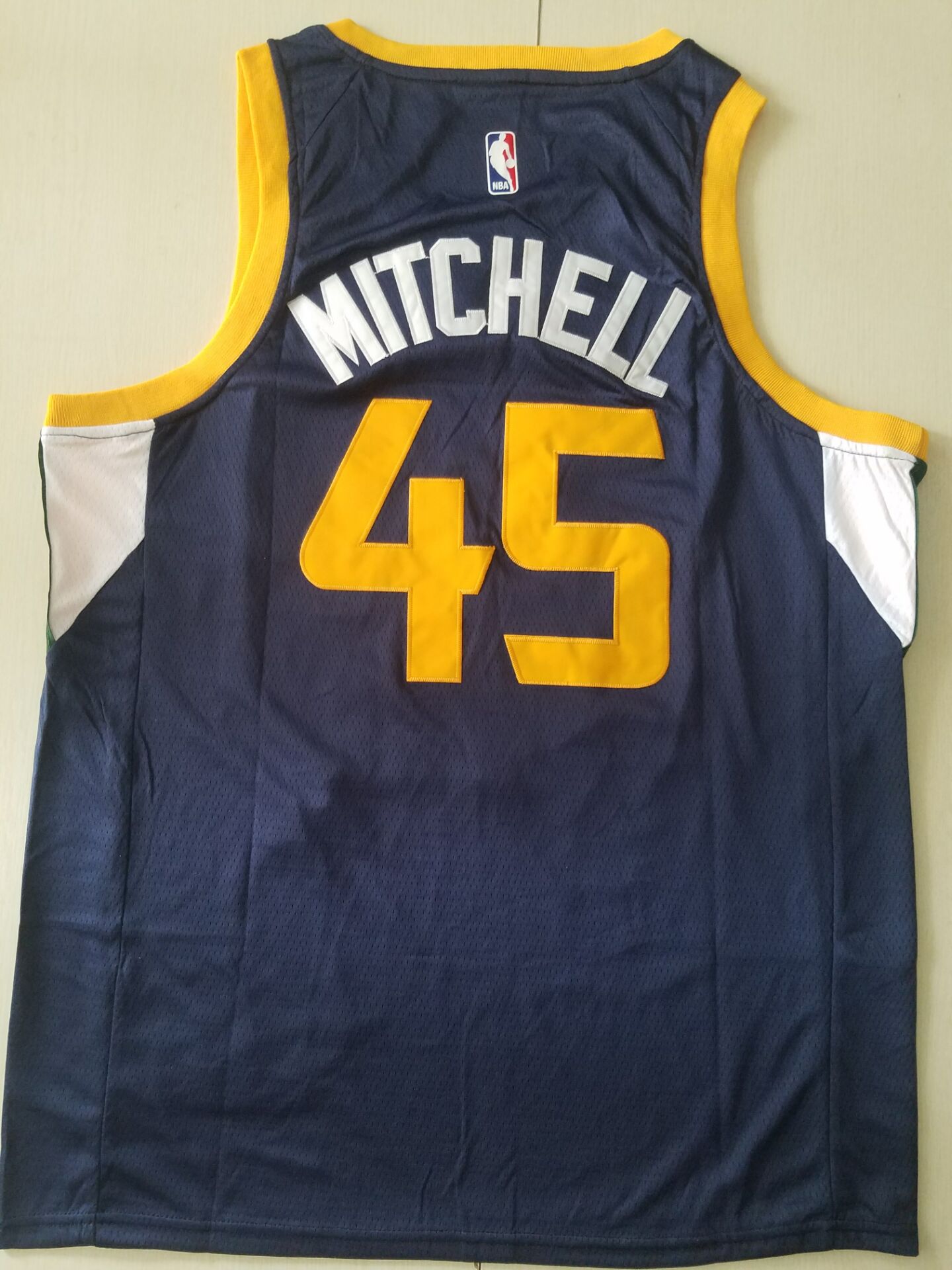 Men's Utah Jazz Donovan Mitchell #45 Navy Replica Swingman Jersey1