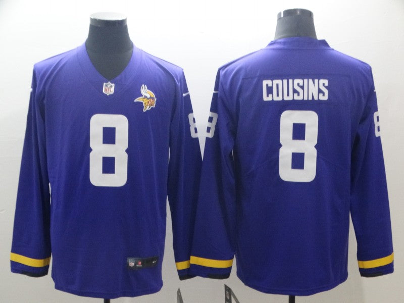 Men's Minnesota Vikings Kirk Cousins #8 Purple Game Player Jersey1