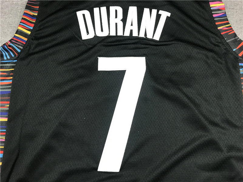 Men's Brooklyn Nets Kevin Durant #7 Black Swingman Jersey1 - City Edition