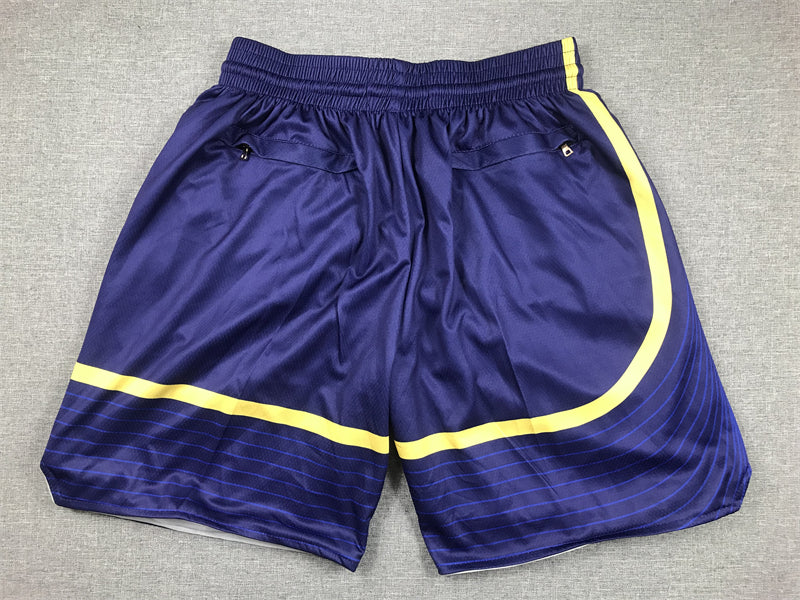 Men's Golden State Warriors Navy Statement Edition Pocket Shorts1