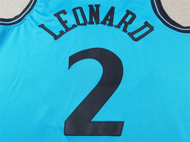 Men's LA Clippers Kawhi Leonard #2 Light Blue 2024/25 Swingman Player Jersey1 - City Edition