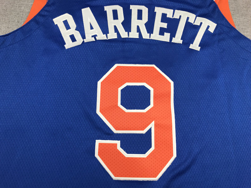 Men's New York Knicks RJ Barrett Fanatics Branded Blue Replica Fast Break Jersey1