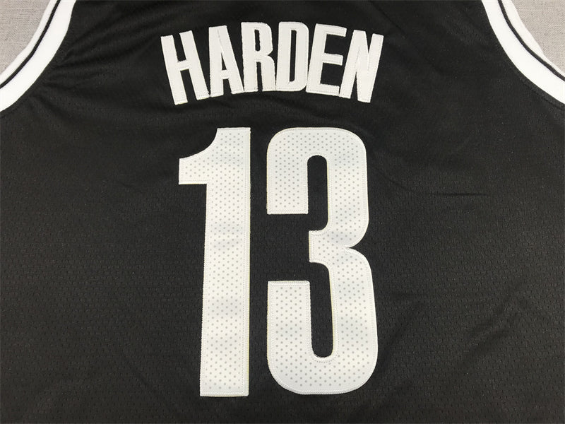 Men's Brooklyn Nets James Harden Black 2021/22 Diamond Swingman Jersey1