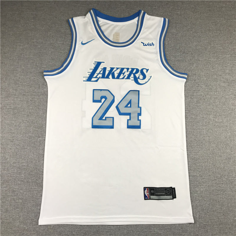 Men's Los Angeles Lakers Kobe Bryant White 2020/21 Swingman Jersey1 City Edition