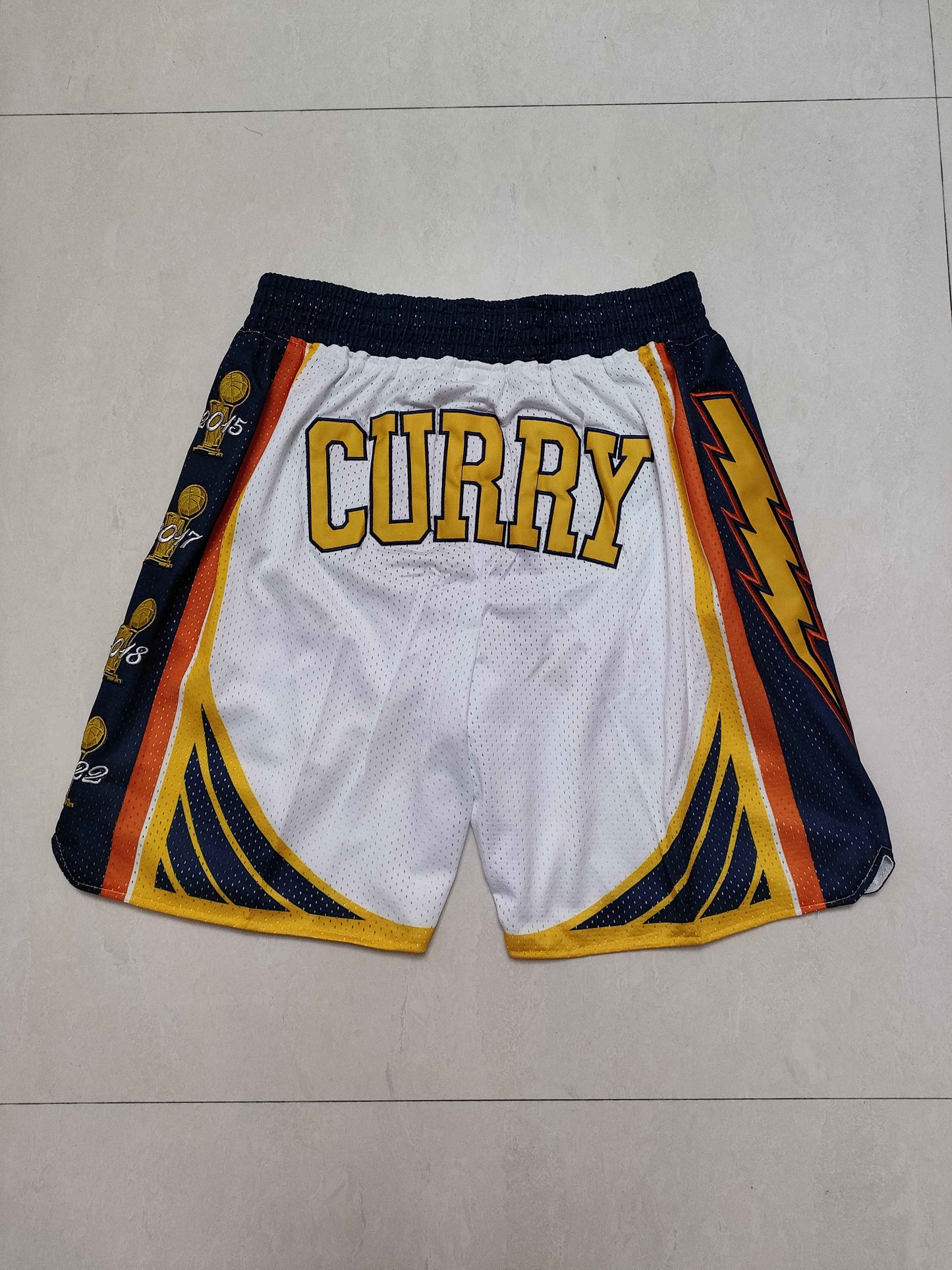Men's Golden State Warriors Pocket White Basketball Shorts1