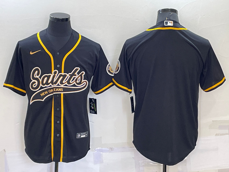 Men's New Orleans Saints Black Blank Jersey1