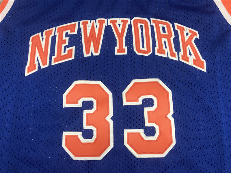 Men's New York Knicks Patrick Ewing 1991-92 Hardwood Classics Player Jersey1