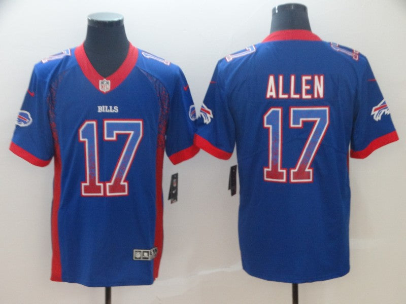 Men's Buffalo Bills Josh Allen #17 Blue Game Jersey1