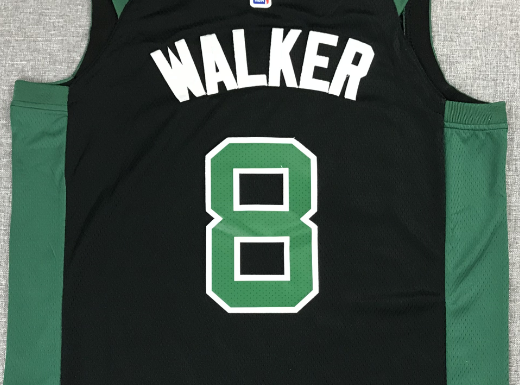 Men's Boston Celtics Kemba Walker #8 NBA Black Game Jersey1