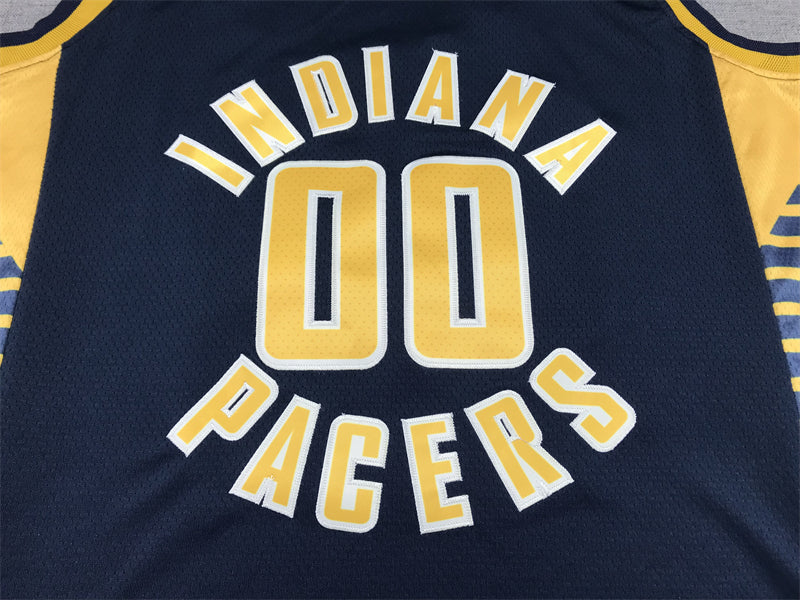 Men's Indiana Pacers Bennedict Mathurin #00 Navy Fast Break Replica Jersey1 - Icon Edition
