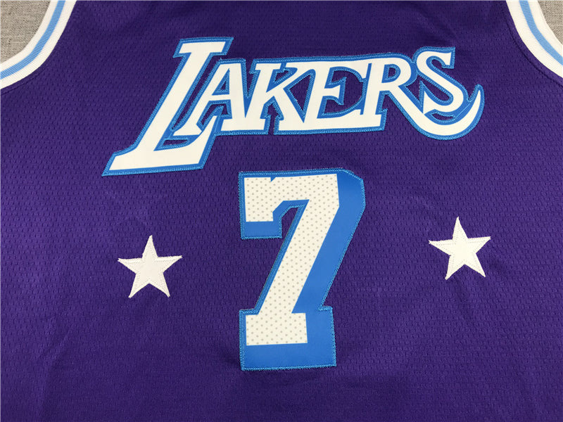 Men's Los Angeles Lakers Carmelo Anthony Purple Swingman Jersey1 - City Edition