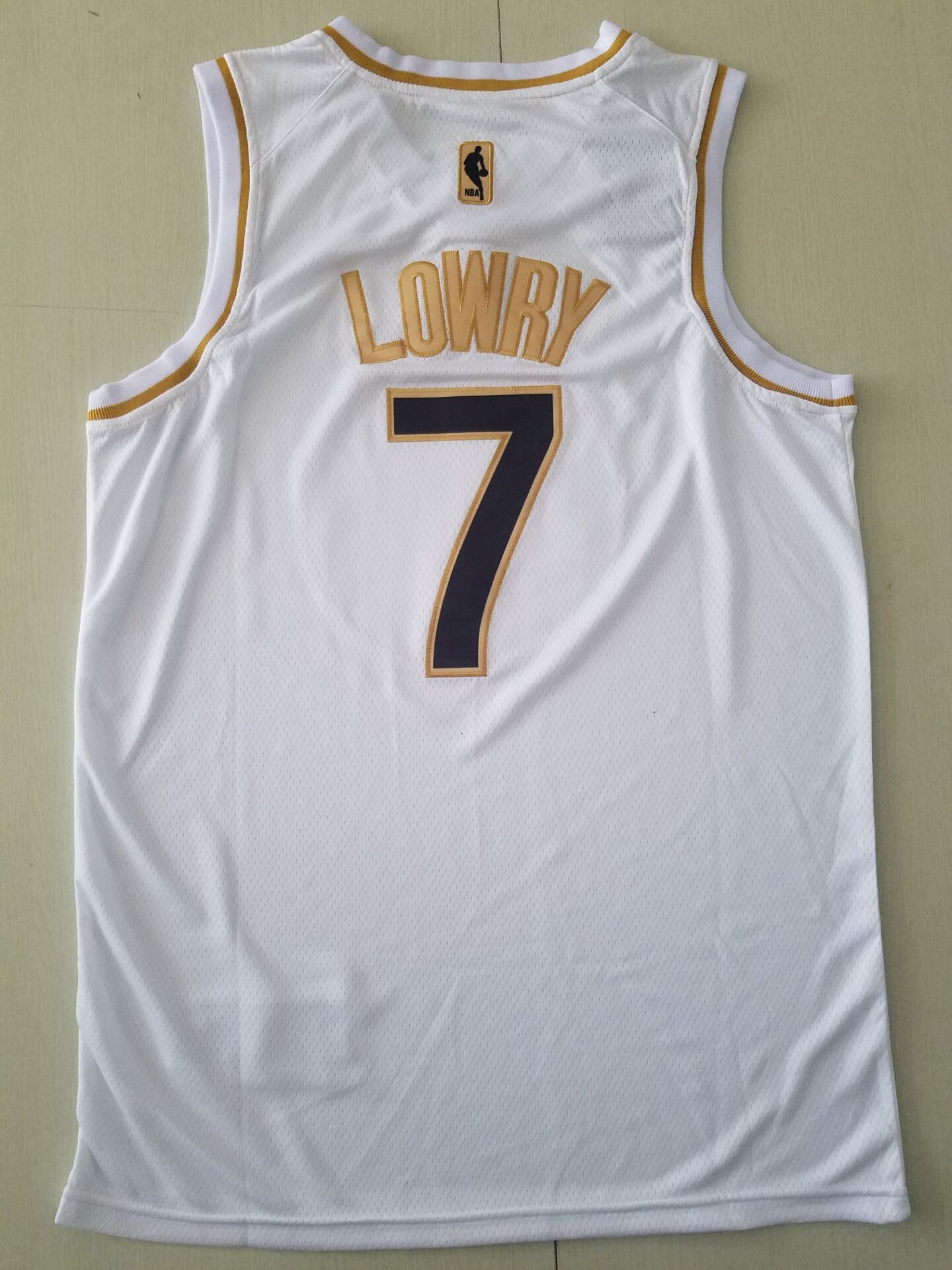 Men's Toronto Raptors Kyle Lowry White Swingman Player Jersey1