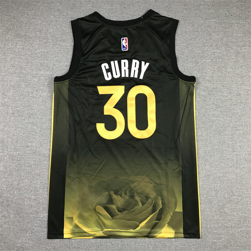 Men's Golden State Warriors Stephen Curry #30 Black 2022/23 Swingman Jersey1 - City Edition