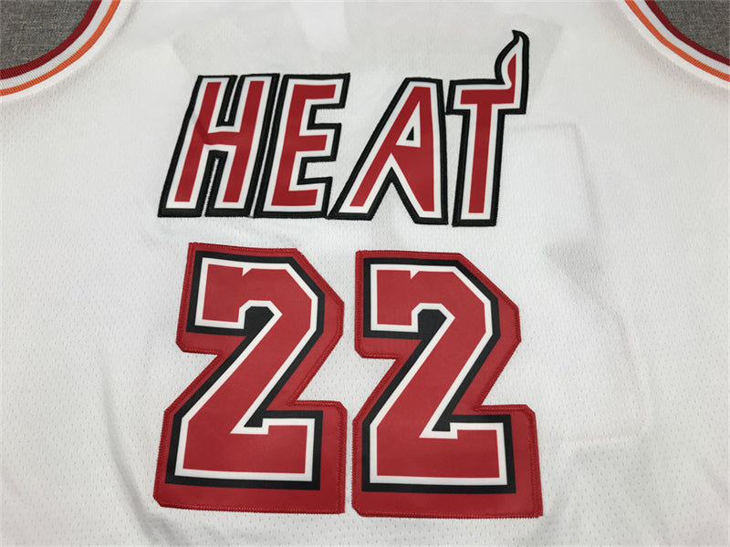 Men's Miami Heat Jimmy Butler #22 White 2022/23 Swingman Jersey1 - Classic Edition