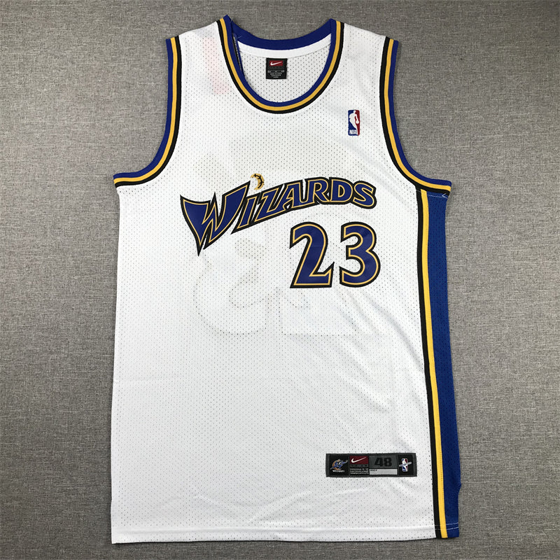 Men's Washington Wizards Michael Jordan White Swingman Player Jersey1